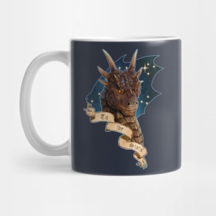 To the Stars Dragonheart Draco Portrait Fan Art Painting Mug